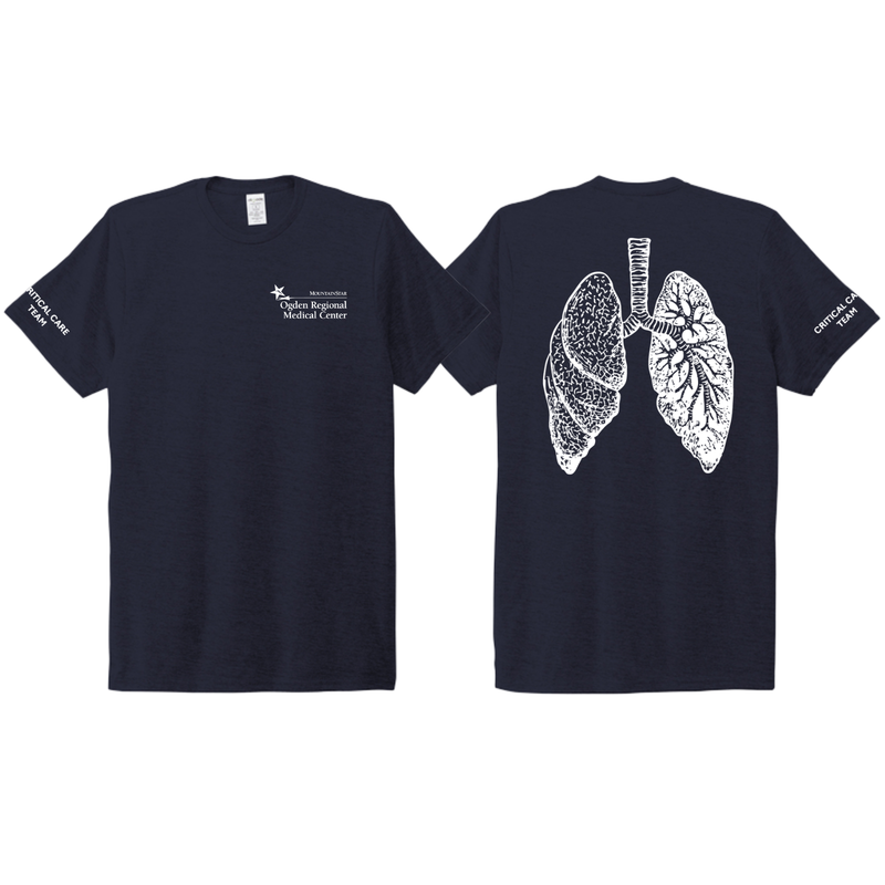 ORMC Allmade® Unisex Tri-Blend Tee - Short Sleeve - LUNG - CCT - NAVY