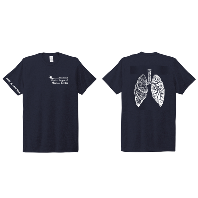 ORMC Allmade® Unisex Tri-Blend Tee - Short Sleeve - LUNG - CCT - NAVY