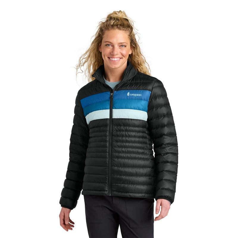 Cotopaxi® Fuego Down Jacket - WOMENS - Black/ Atlantic