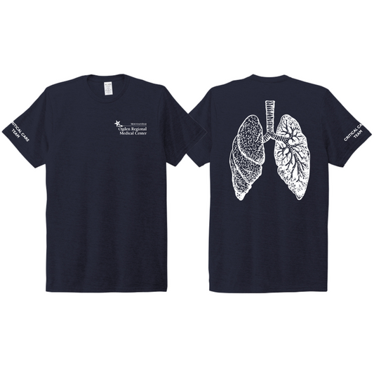 ORMC Allmade® Unisex Tri-Blend Tee - Short Sleeve - LUNG - CCT - NAVY