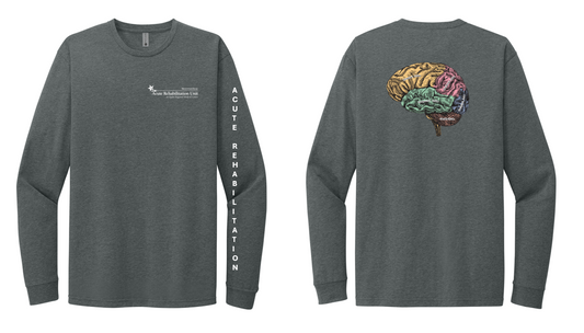 ORMC Allmade® Unisex Tri-Blend Tee - Long Sleeve - Heather Heavy Metal - ACUTE REHAB