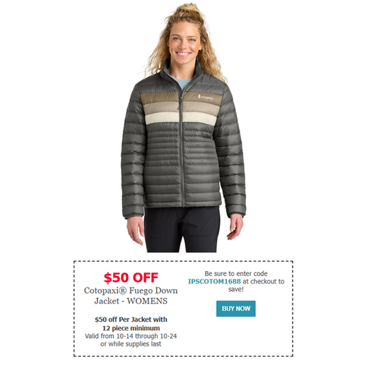 Cotopaxi® Fuego Down Jacket - WOMENS - Cinder/ Desert