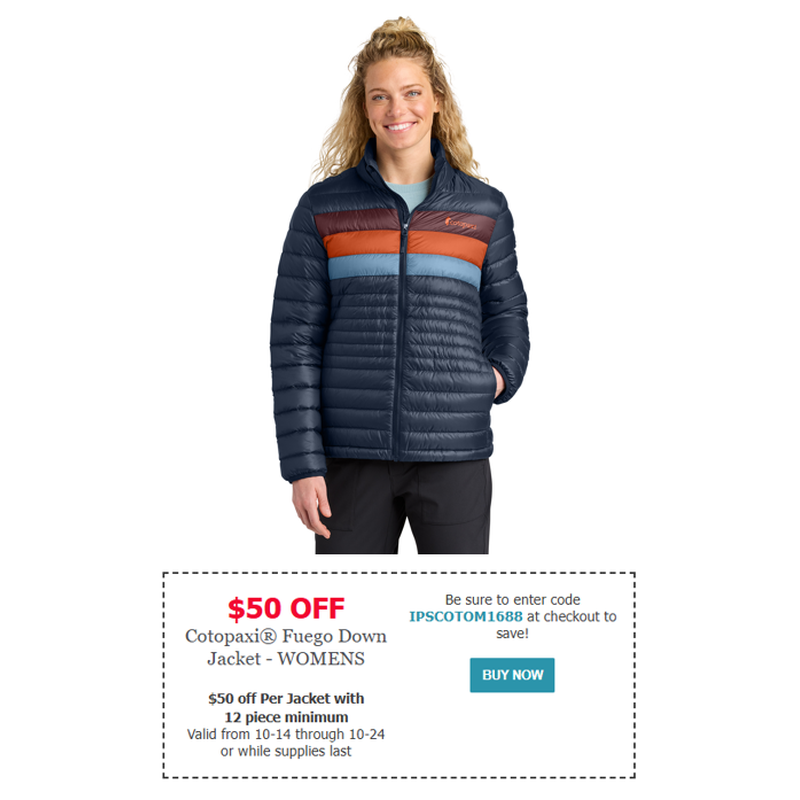 Cotopaxi® Fuego Down Jacket - WOMENS - Maritime/ Mulberry