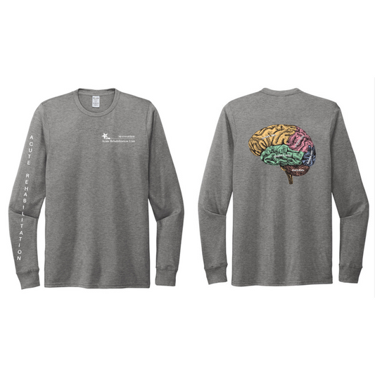 ORMC Allmade® Unisex Tri-Blend Tee - Long Sleeve - Aluminum Grey - ACUTE REHAB