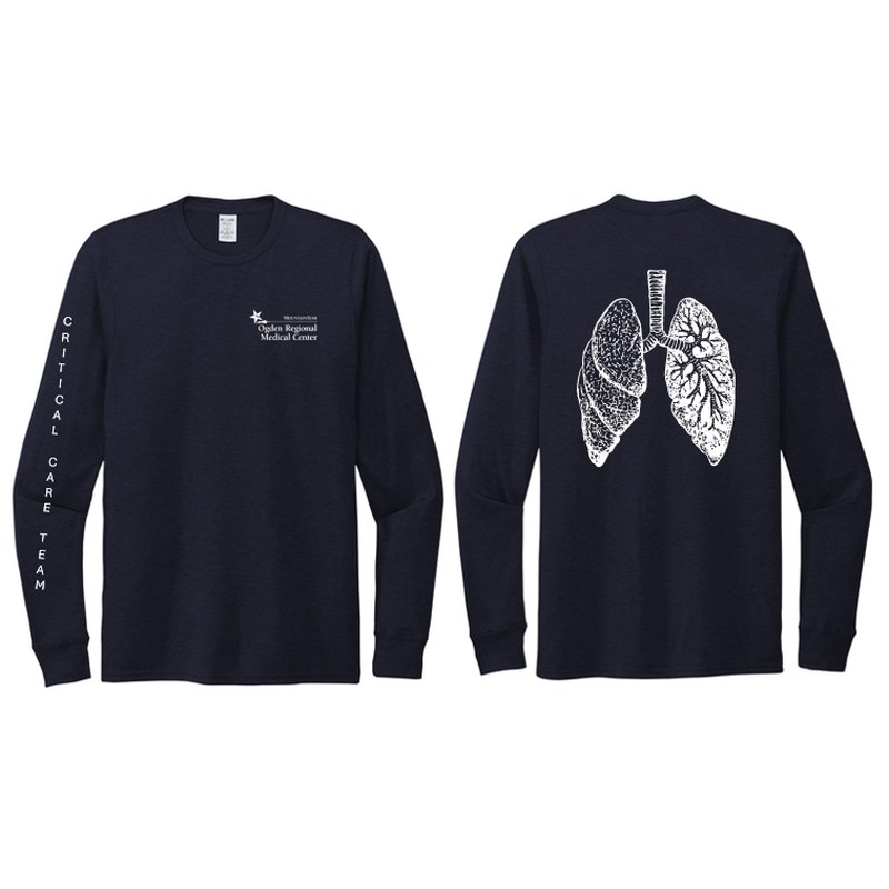 ORMC Allmade® Unisex Tri-Blend Tee - Long Sleeve - LUNG - CCT - NAVY