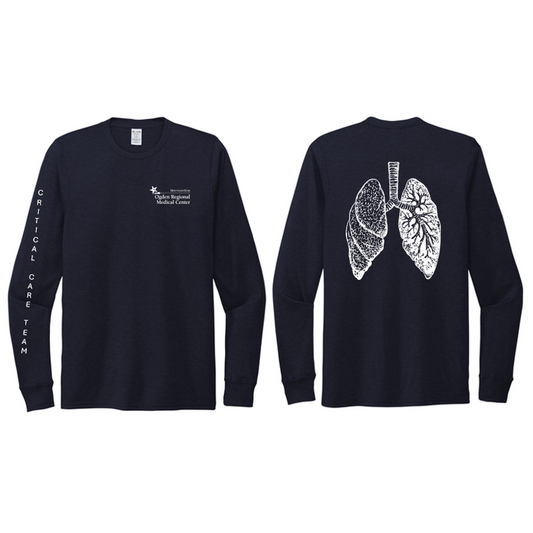 ORMC Allmade® Unisex Tri-Blend Tee - Long Sleeve - LUNG - CCT - NAVY